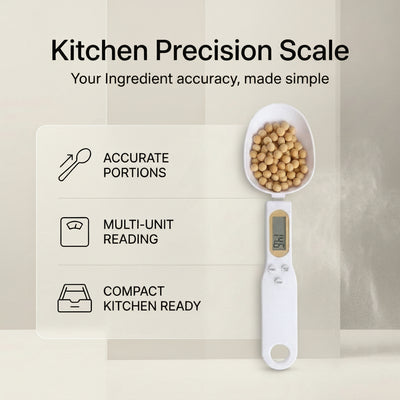 Digital measuring spoon scale for accurate kitchen ingredient measurements