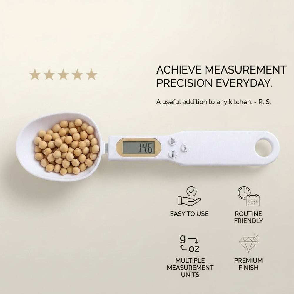 High precision digital kitchen measuring spoon scale with LCD display