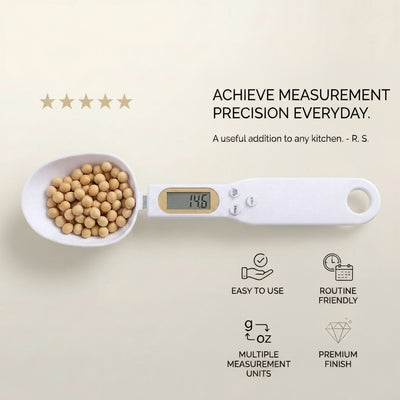 High precision digital kitchen measuring spoon scale with LCD display