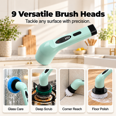 Multi-Functional Cordless Electric Spin Scrubber
