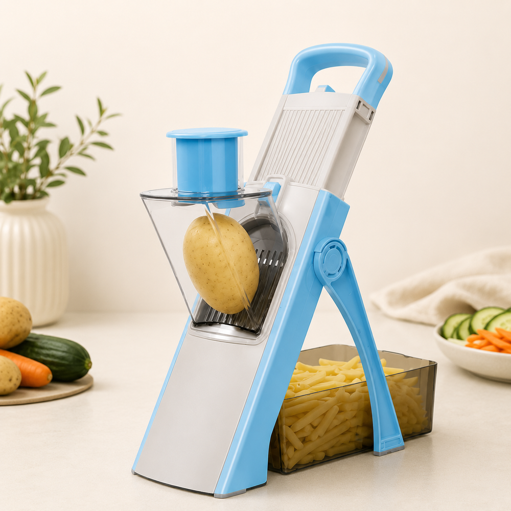 Multi-Function Vegetable Cutter with Storage Box