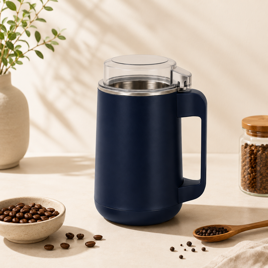 An electric coffee grinder