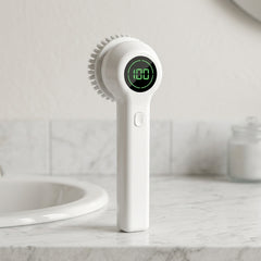PureSpin Electric Handheld Scrubber cordless rechargeable waterproof cleaning brush with LED display