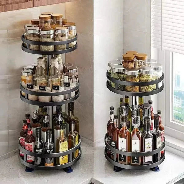360° Rotating Pantry Cabinet Organizer